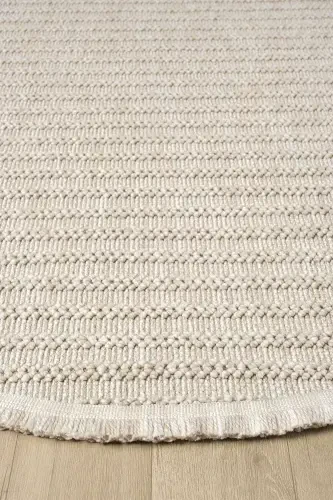 Beige Brown Round Woven Carpet Living Room Kitchen Hallway Runner Woven Machine Carpet 0019 APARTMENT-Beige 31 - 1