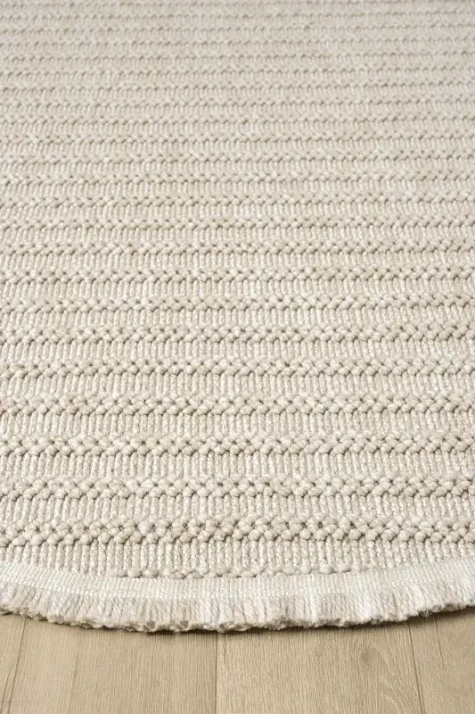 Beige Brown Round Woven Carpet Living Room Kitchen Hallway Runner Woven Machine Carpet 0019 APARTMENT-Beige 31 - 1