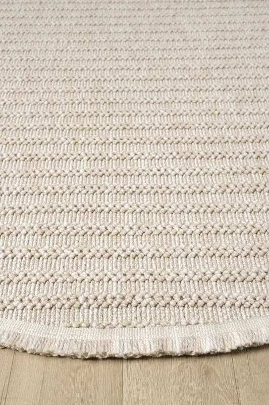 Beige Brown Round Woven Carpet Living Room Kitchen Hallway Runner Woven Machine Carpet 0019 APARTMENT-Beige 31 - ELIZ HOME