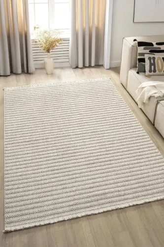 Beige Brown Woven Carpet Rug Living Room Kitchen Hallway Runner Woven Machine Carpet 0019-Beige 20 - 5