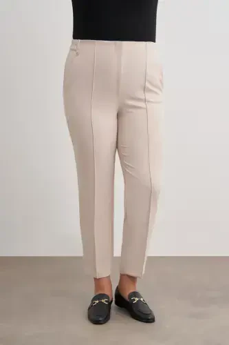 Beige Carrot Pants - 2