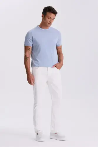 Beige Comfort Fit Canvas Sports Pants - Modazone (1)