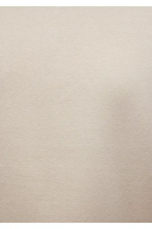 Beige, crew neck basic sweatshirt (0S10276-70322) - 7