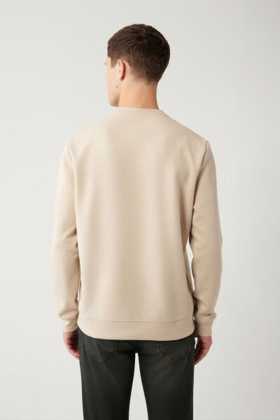 Beige Crewneck Sweatshirt - 10