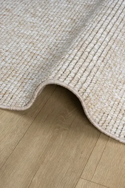 Beige Fringed Modern Woven Carpet Living Room Bedroom Hallway Rug Runner Beige-Beige - 6