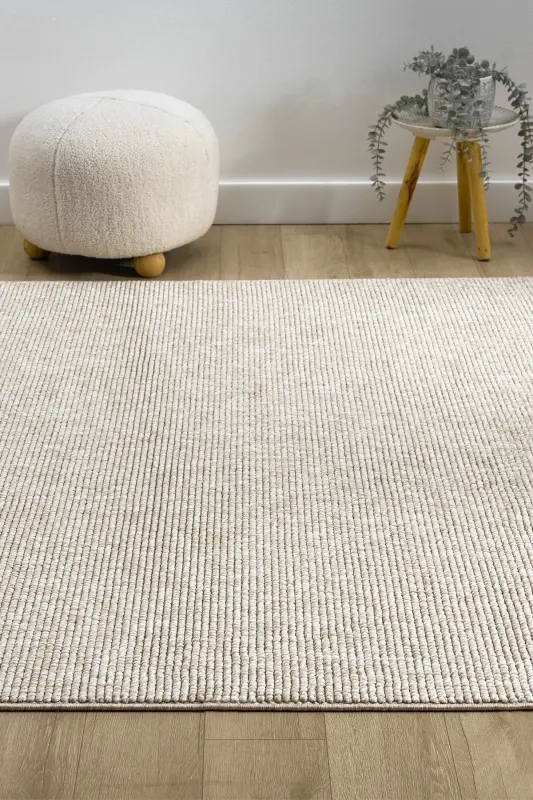 Beige Fringed Modern Woven Carpet Living Room Bedroom Hallway Rug Runner Beige-Beige - 8
