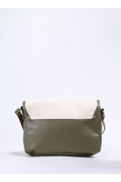 Beige - Khaki Women's Linen Messenger Bag KETEN-HILT - 8