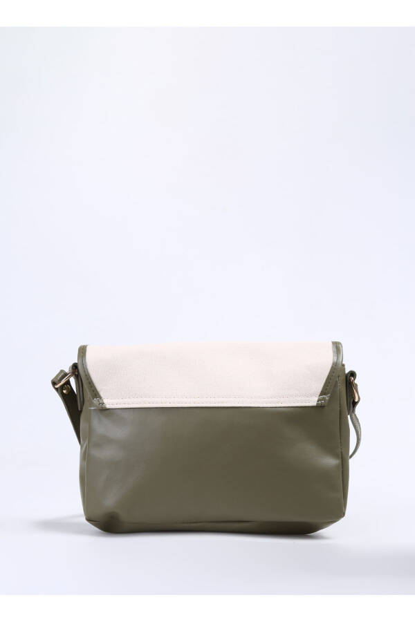 Beige - Khaki Women's Linen Messenger Bag KETEN-HILT - 8