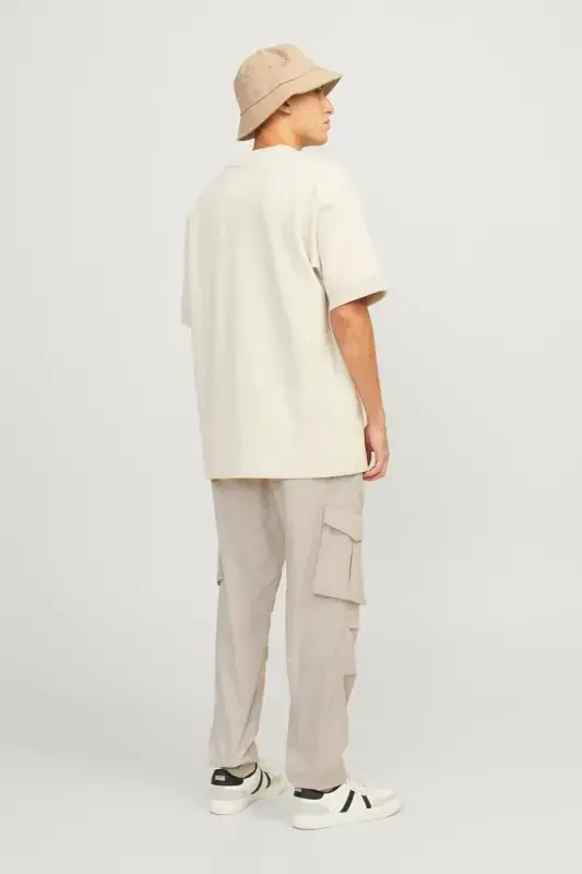 Beige Men's Cargo Pants - 2