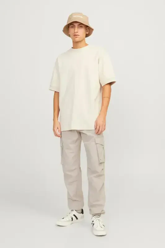 Beige Men's Cargo Pants - 3