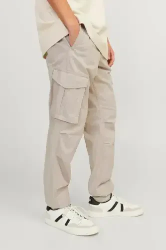 Beige Men's Cargo Pants - 5