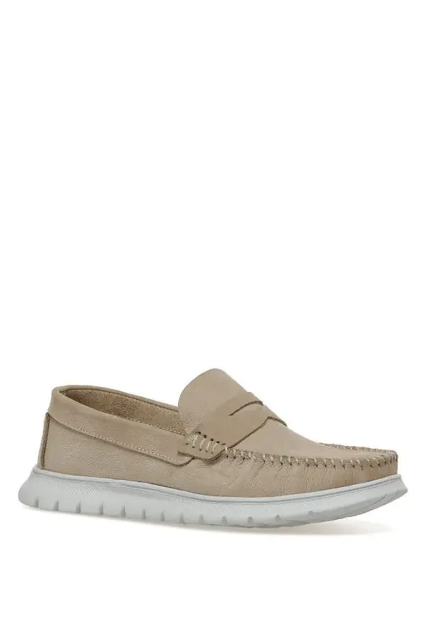 Beige Men's Comfort Shoes - 2