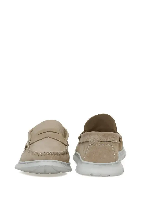 Beige Men's Comfort Shoes - 5