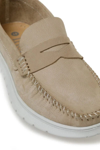 Beige Men's Comfort Shoes - 7