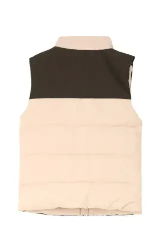 Beige Men's Puffer Vest - DISCOVERY EXPEDITION (1)