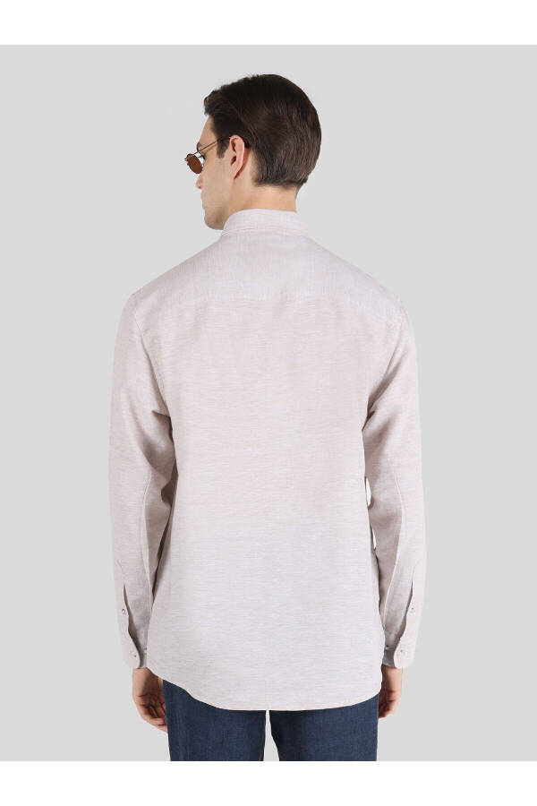 Beige men's shirt - 2