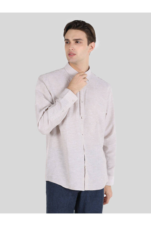 Beige men's shirt - 4