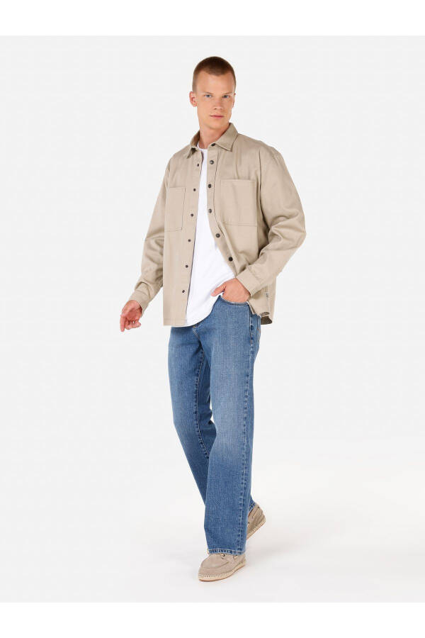 Beige men's shirt - 3