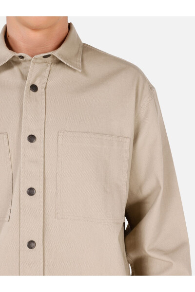 Beige men's shirt - 5