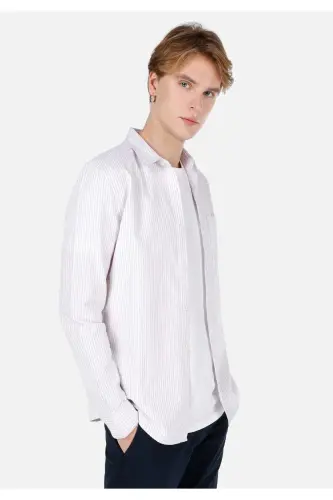 Beige men's shirt - 1