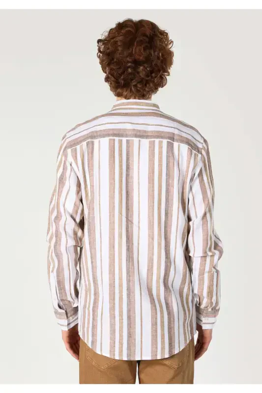 Beige men's shirt - 2