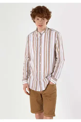 Beige men's shirt - 4