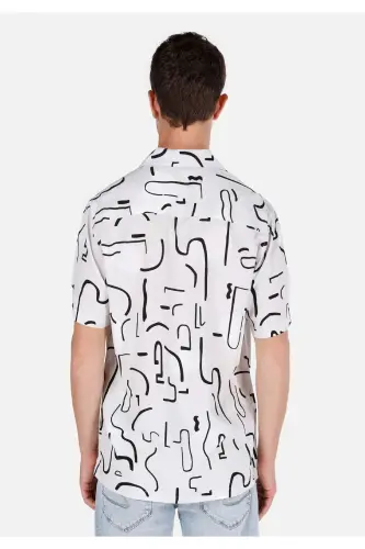 Beige men's short sleeve shirt - COLIN'S (1)