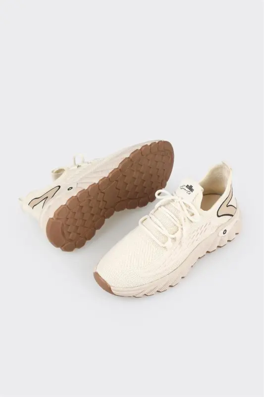 Beige Men's Sneakers - 3