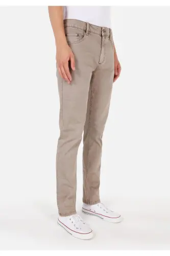 Beige Men's Trousers - 4