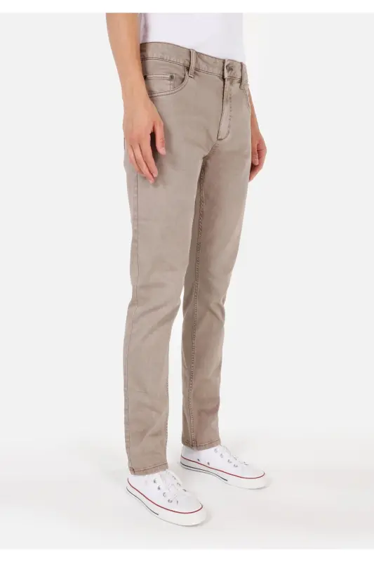 Beige Men's Trousers - 4