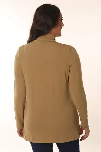 Yarım Balıkçı Bej Triko - 5