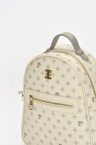 Beige Monogram Women's Backpack 05PO22Y1541-Beige Monogram - 4
