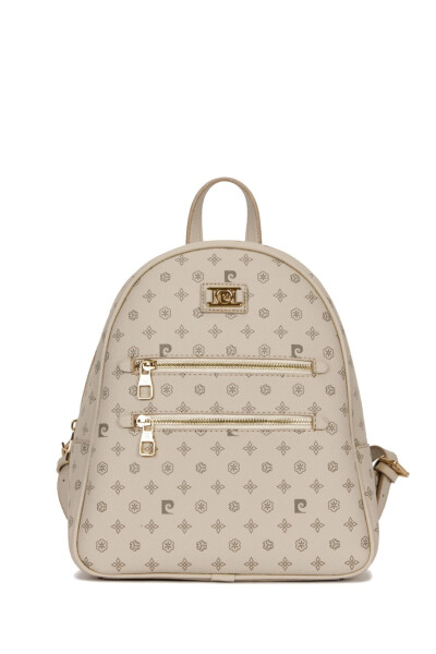 Beige Monogram Women's Backpack 05PO22Y1577 - 2