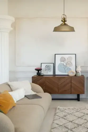 Beige Noble Single Chandelier Antique Hood Retro Pendant Lamp Restaurant Cafe Hall Chandeliers-Beige - 7