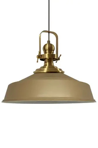 Beige Noble Single Chandelier Antique Hood Retro Pendant Lamp Restaurant Cafe Hall Chandeliers-Beige - 8