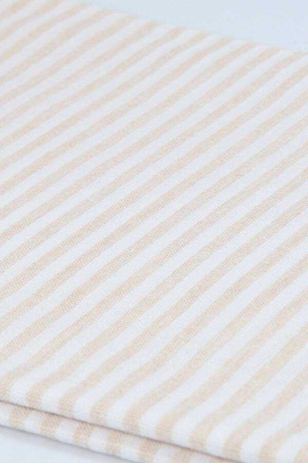 Beige Palace Thin Striped Pestemal - 3