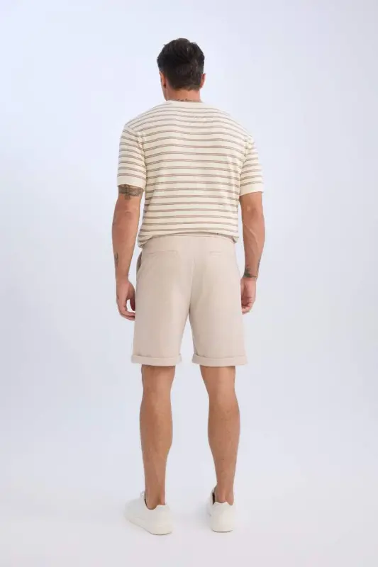 Beige Pike Bermuda Shorts - 2