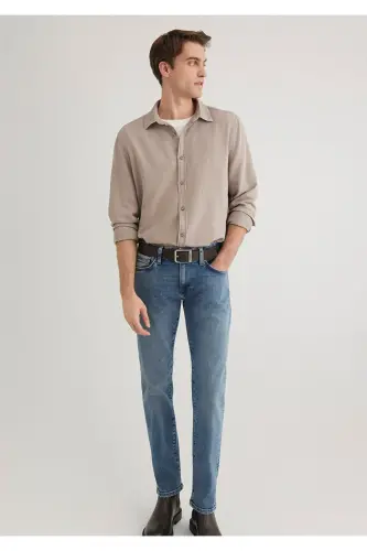 Beige Shirt Standard 0211461-80697-Beige - 4