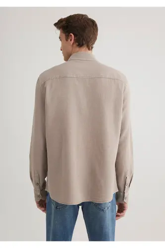 Beige Shirt Standard 0211461-80697-Beige - 6