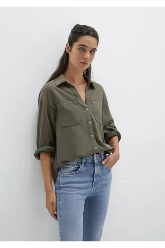 Beige Shirt Standard 1210985-80697 - 1