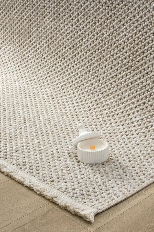 Beige Soft Touch Washable Carpet Living Room Sitting Room Kitchen Hallway Runner Woven Machine Carpet 0012-Beige 3 - 1