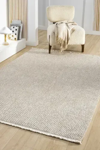 Beige Soft Touch Washable Carpet Living Room Sitting Room Kitchen Hallway Runner Woven Machine Carpet 0012-Beige 3 - 3