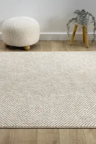 Beige Soft Touch Washable Carpet Living Room Sitting Room Kitchen Hallway Runner Woven Machine Carpet 0012-Beige 3 - 8