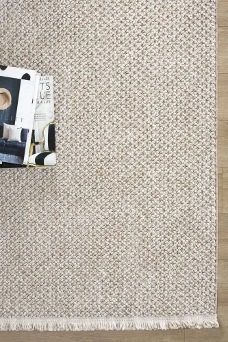 Beige Soft Touch Washable Carpet Living Room Sitting Room Kitchen Hallway Runner Woven Machine Carpet 0012-Beige 3 - 7