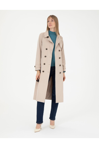 Beige Trench Coat 50285217-VR011 - 1