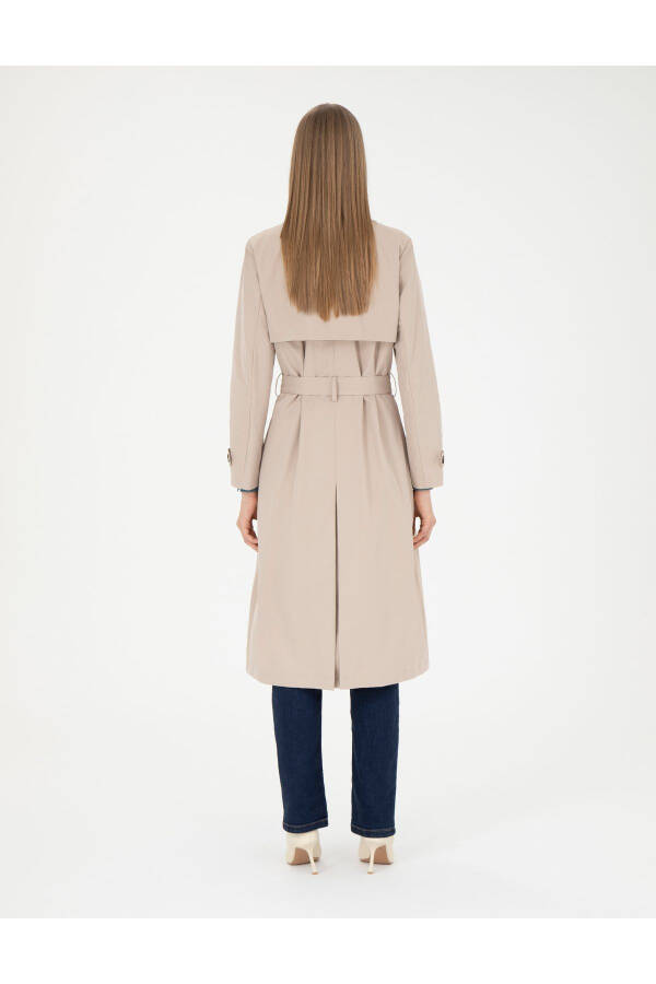 Beige Trench Coat 50285217-VR011 - 5