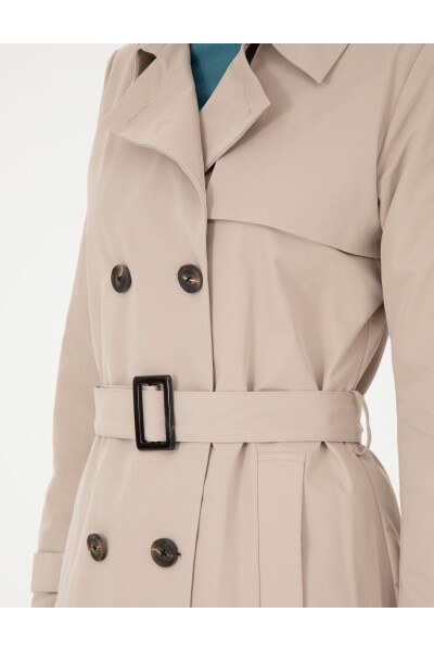 Beige Trench Coat 50285217-VR011 - 7