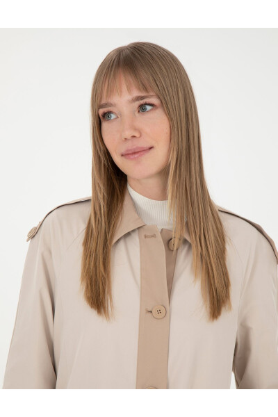 Beige Trench Coat 50285221-VR011 - 2