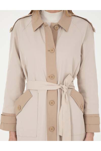 Beige Trench Coat 50285221-VR011 - 5