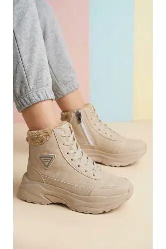 Beige Unisex Boot 0012123-Beige 